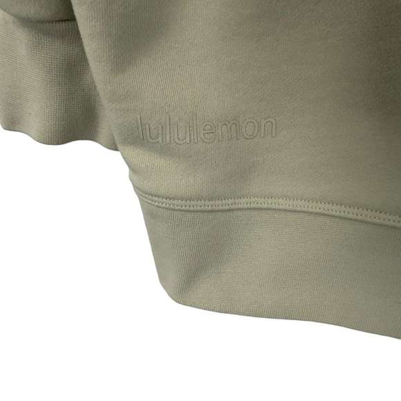 Lululemon Womens Perfectly Oversized Crew L Sweatshirt Size 12 Green Athleisure - Picture 5 of 6